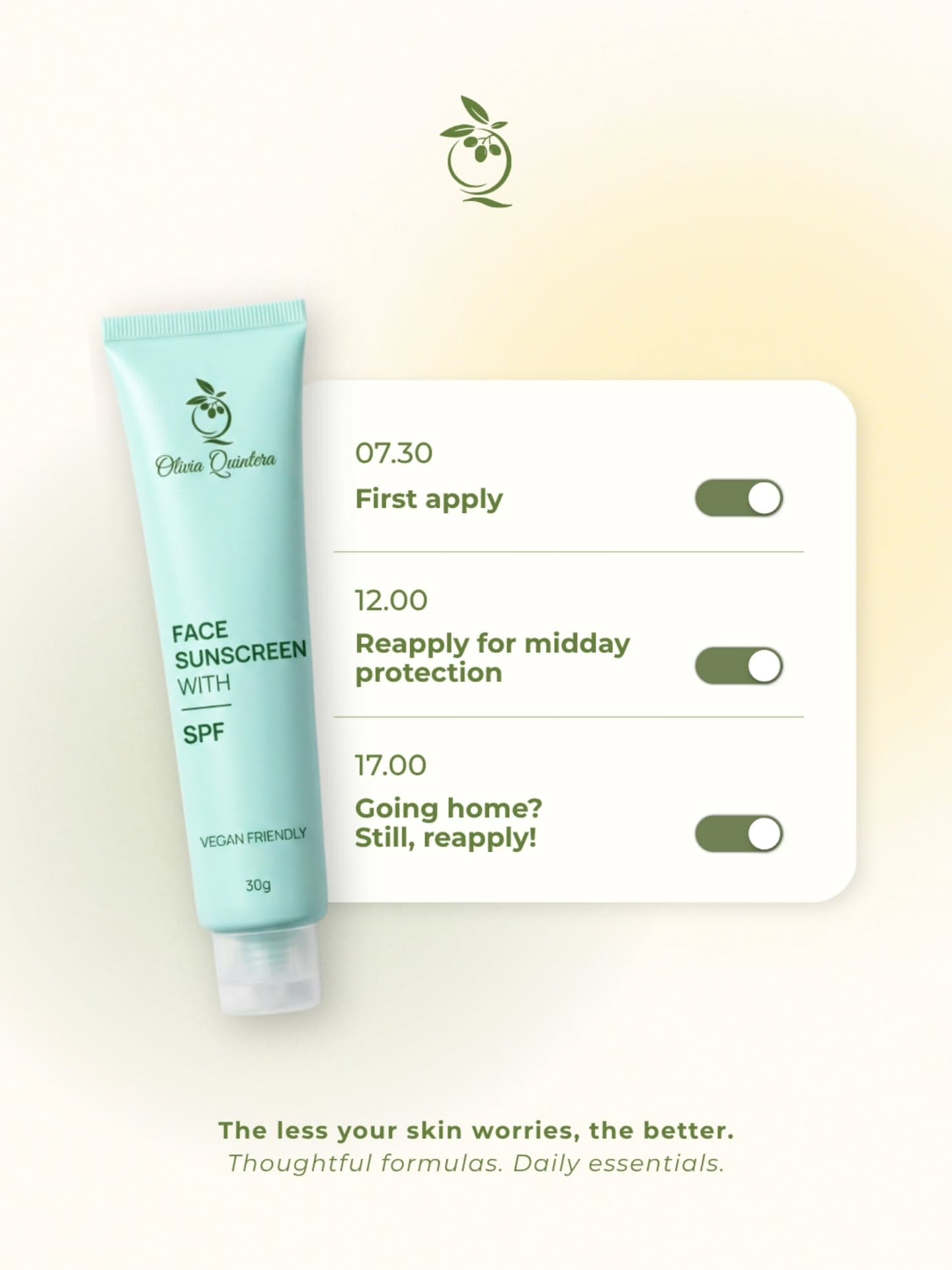Face Sunscreen with SPF, infographic