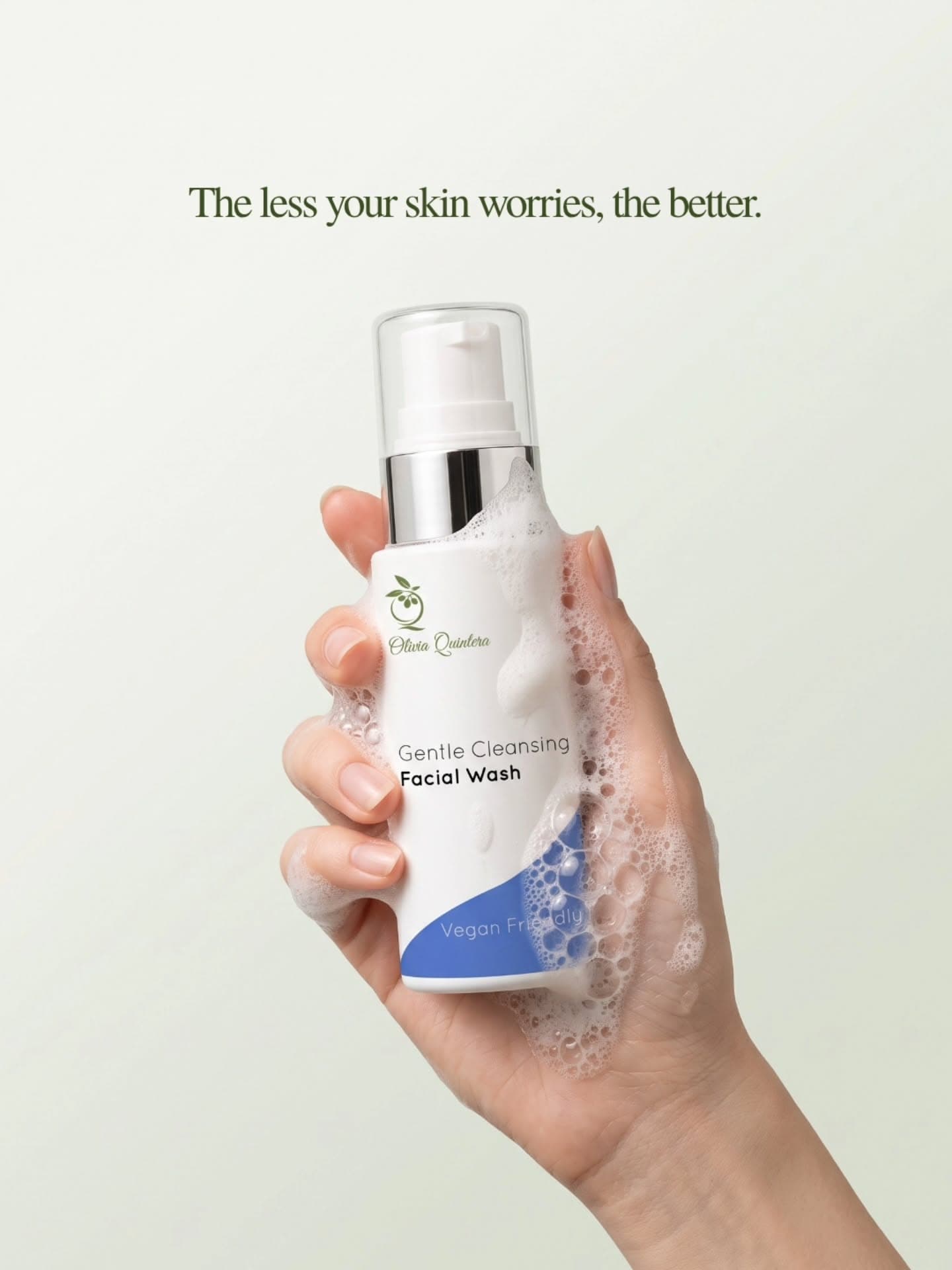 Gentle Cleansing Facial Wash, lifestyle photo
