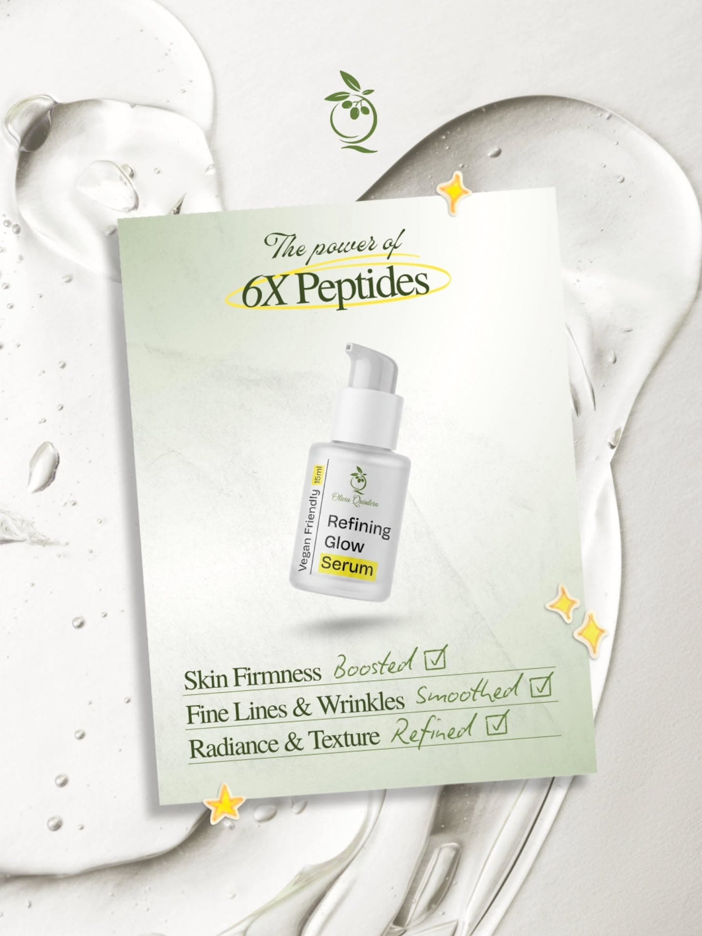 Refining Glow Serum, infographic