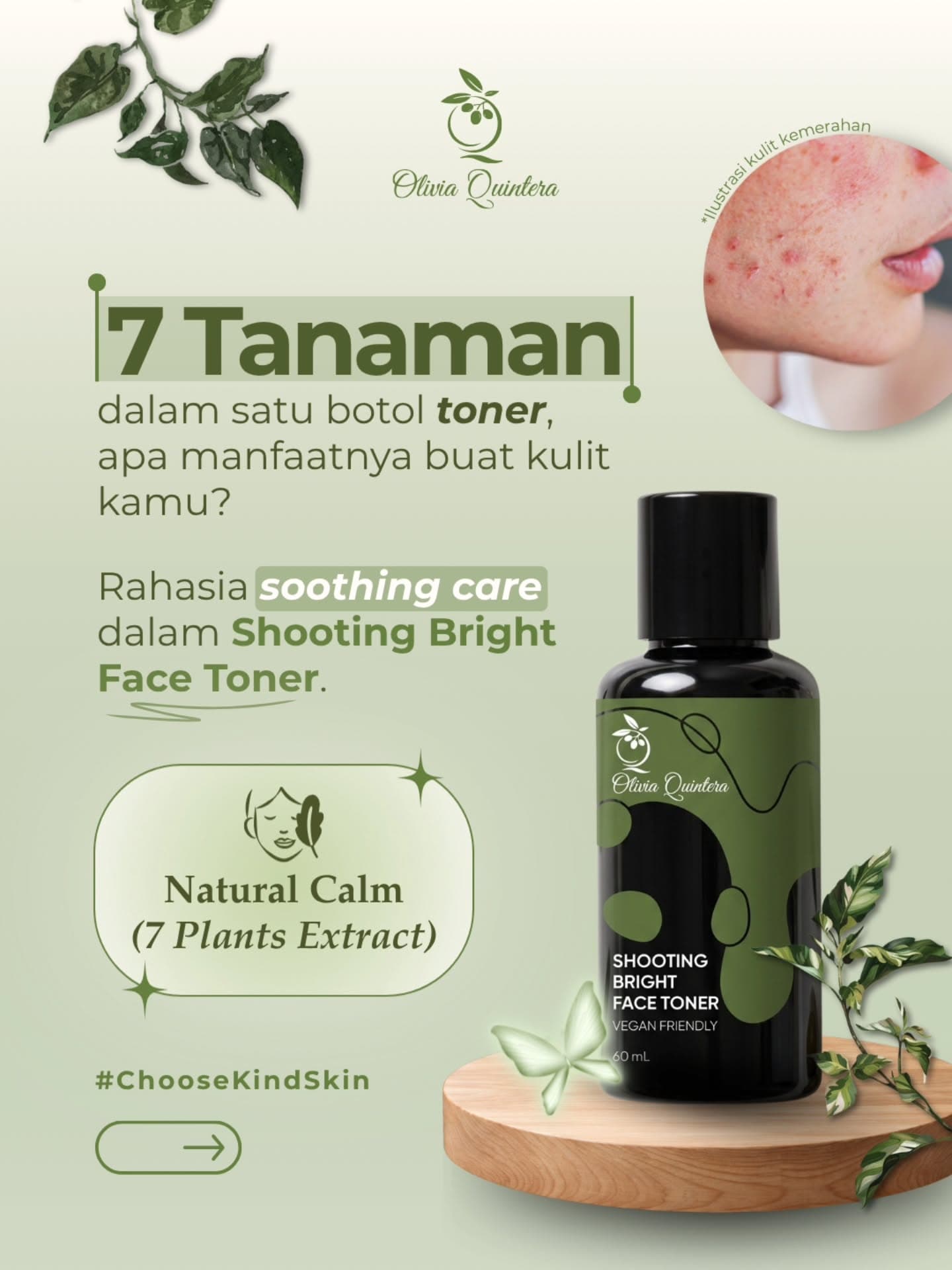Shooting Bright Face Toner, infographic